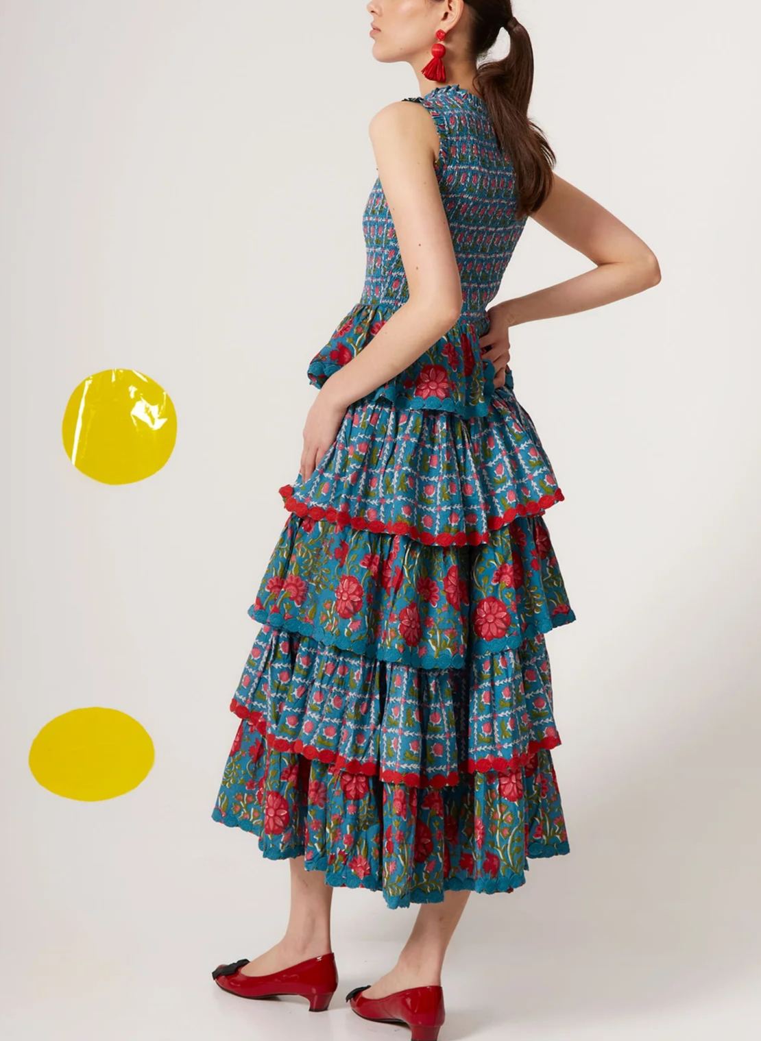 Sleeveless Ruffle Dress