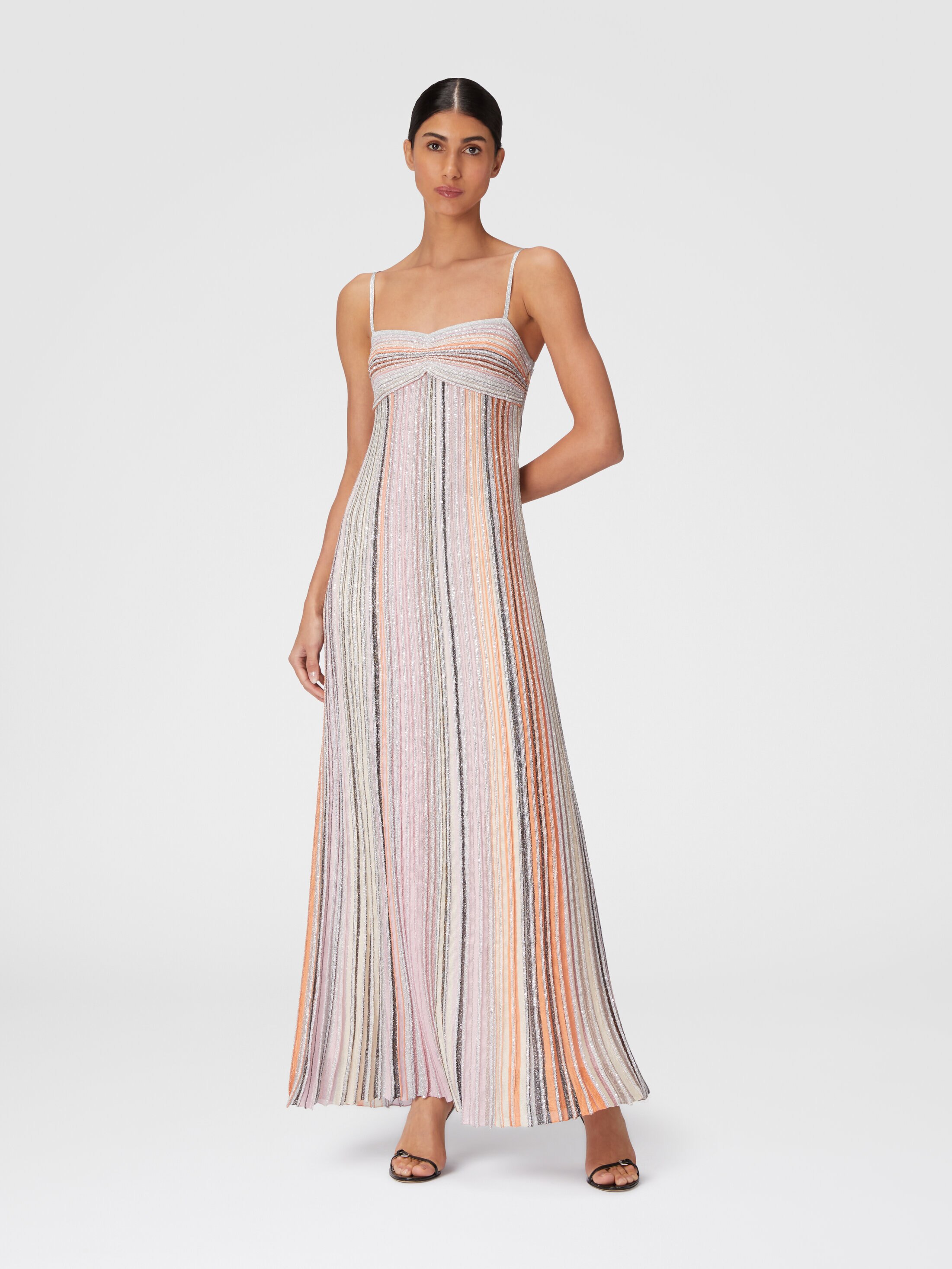 Multicolor Striped Maxi Dress