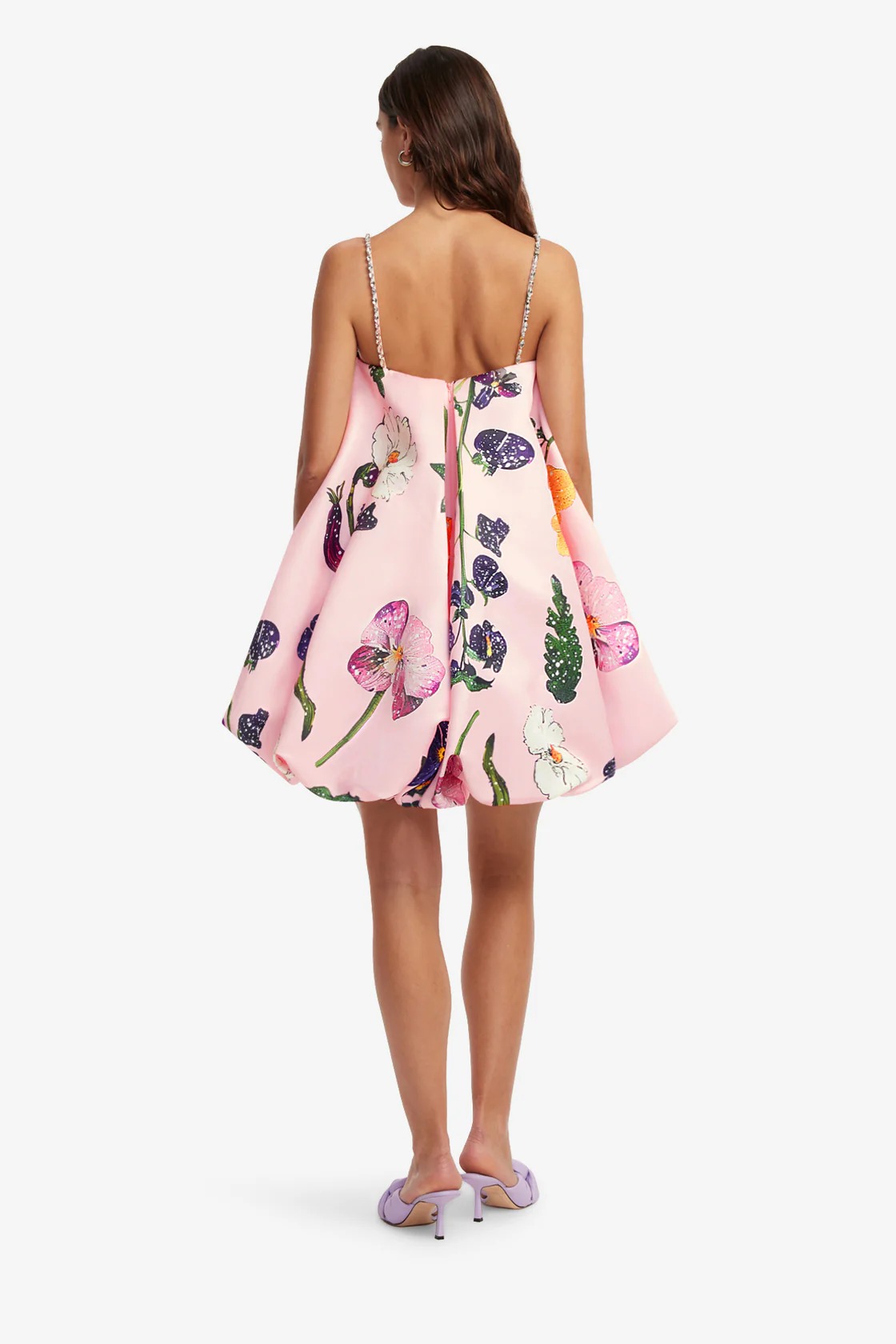 Embellished Puff Mini Dress