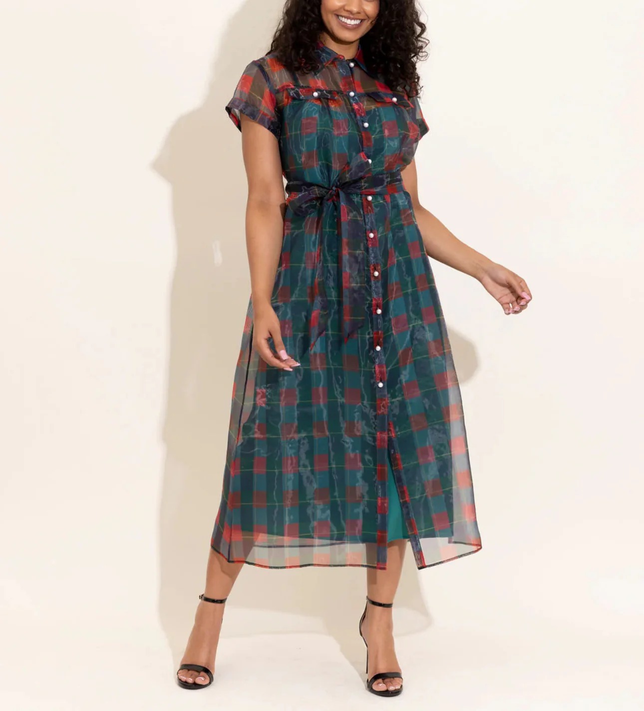 Plaid Shirt Dress