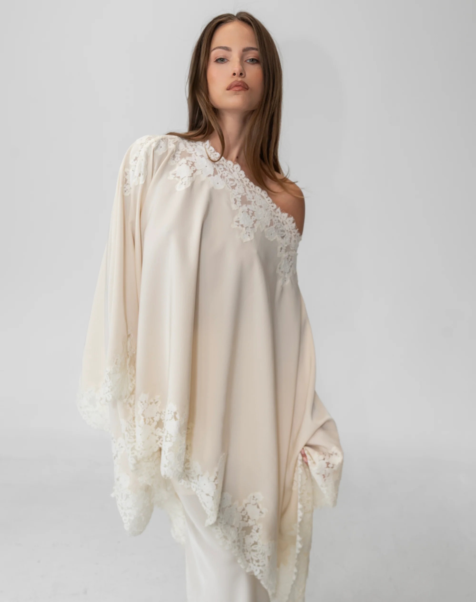 Lace Cape Top Set