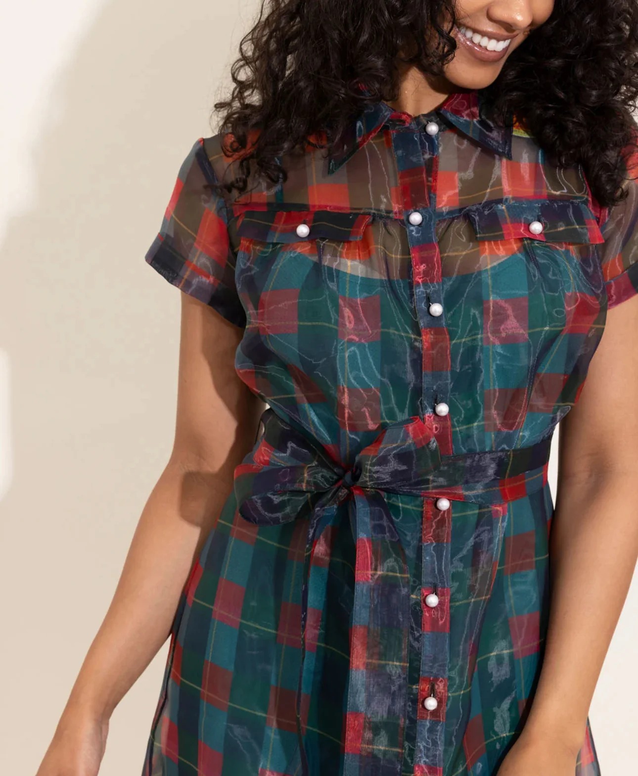 Plaid Shirt Dress