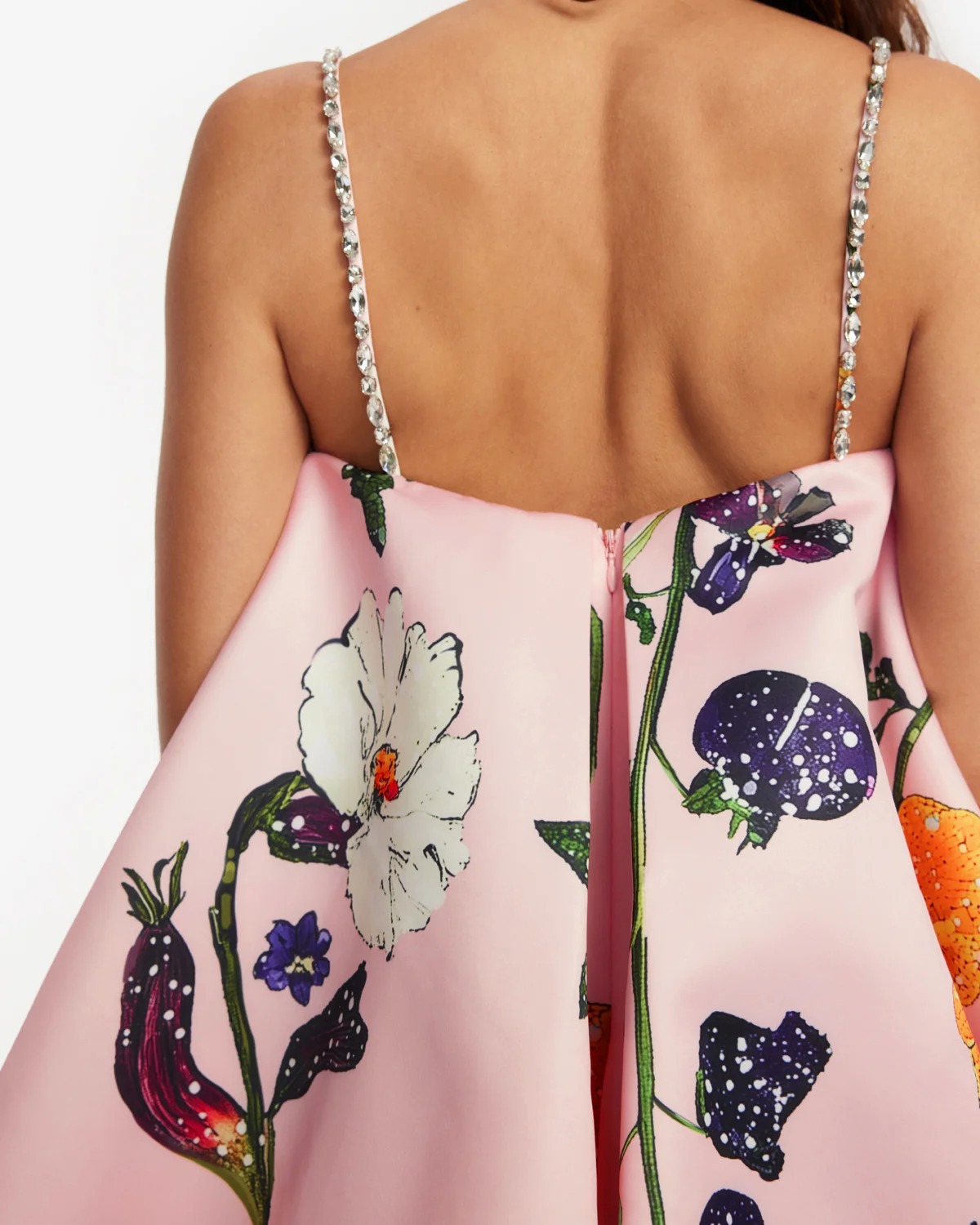 Embellished Puff Mini Dress