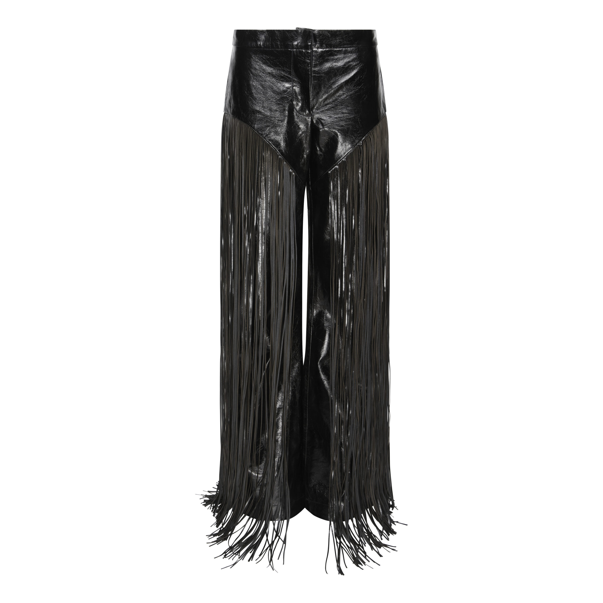 Fringed Leather Trousers