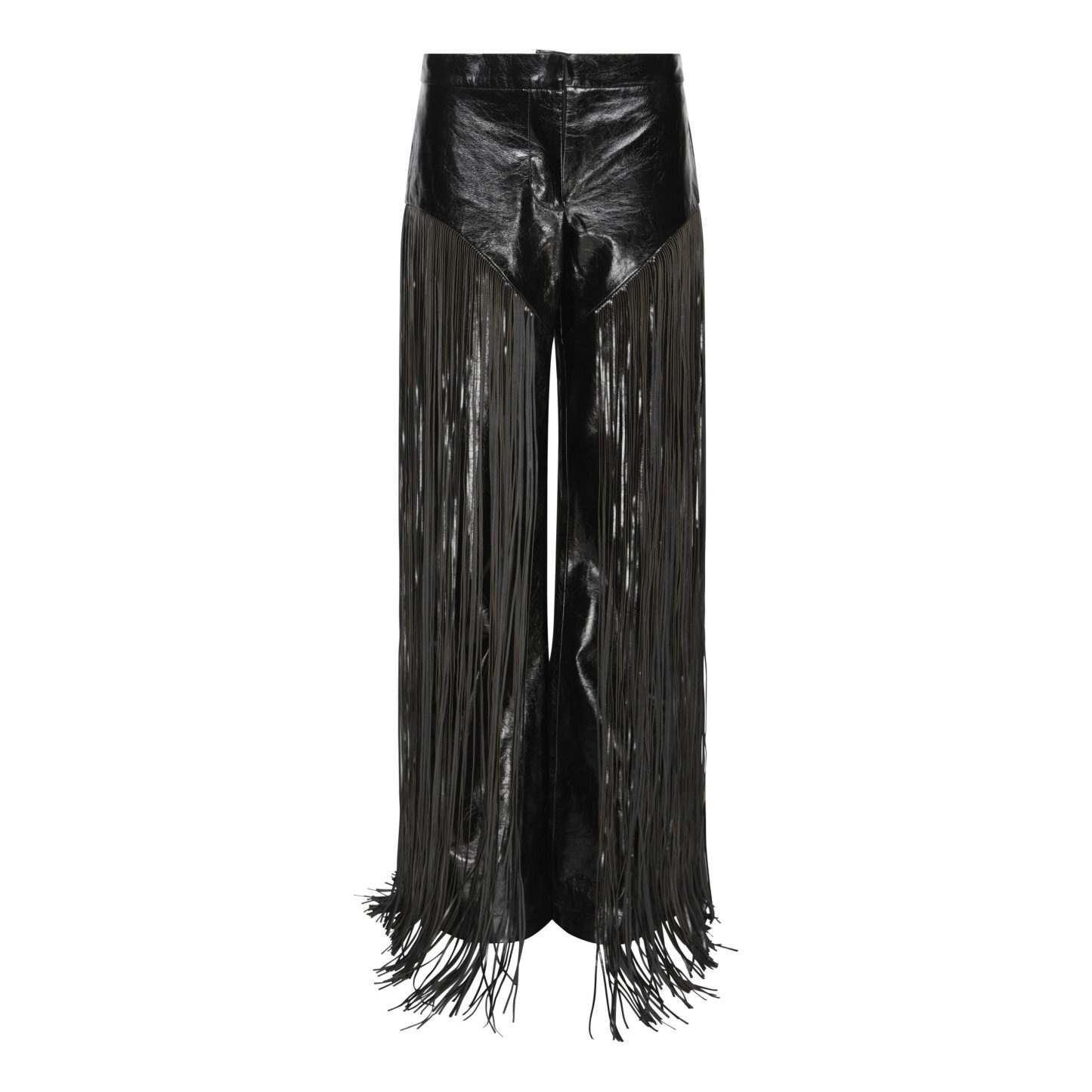 Fringed Leather Trousers