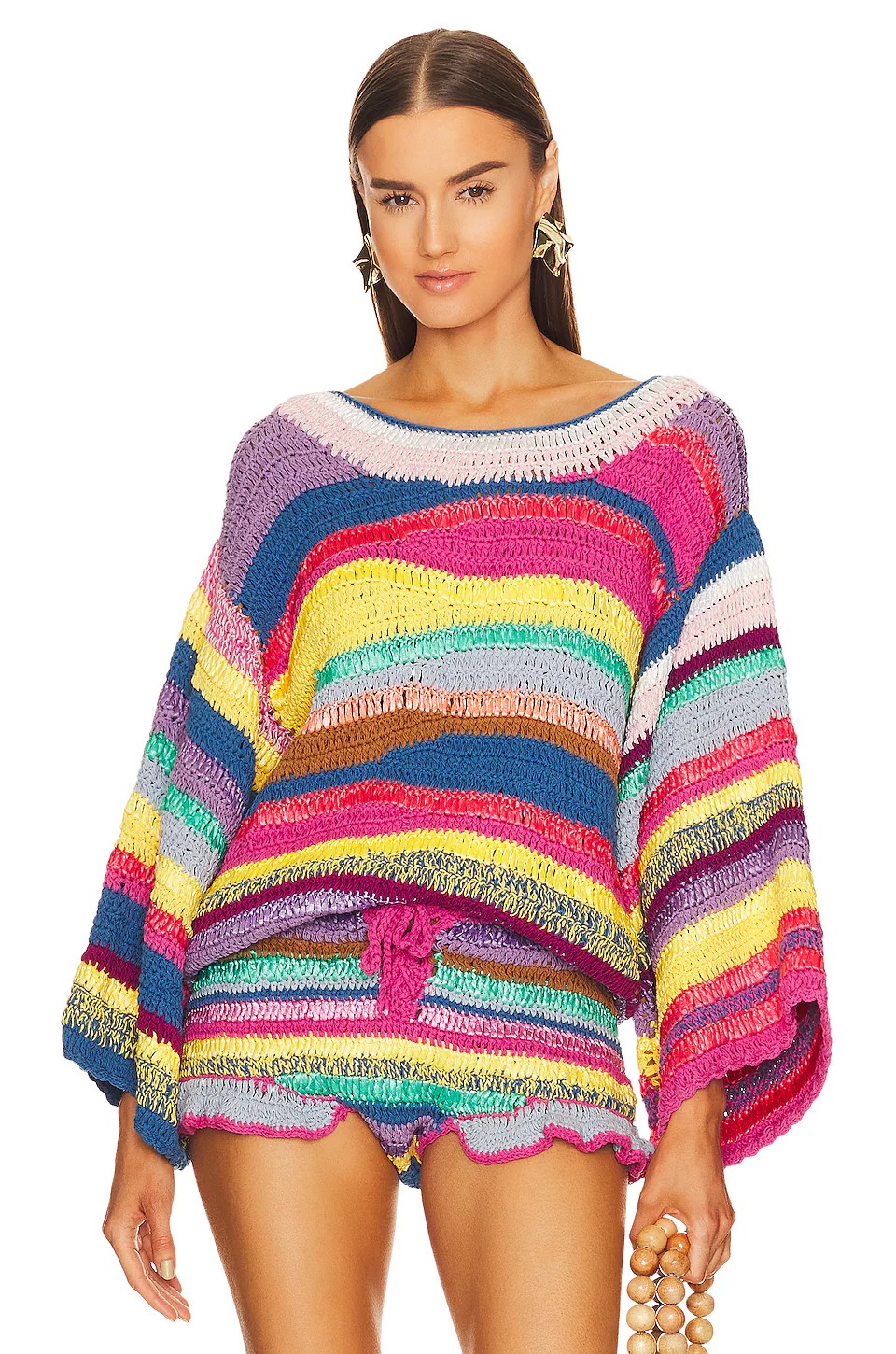 Colorful knitted set