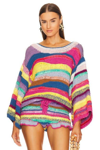 Colorful knitted set
