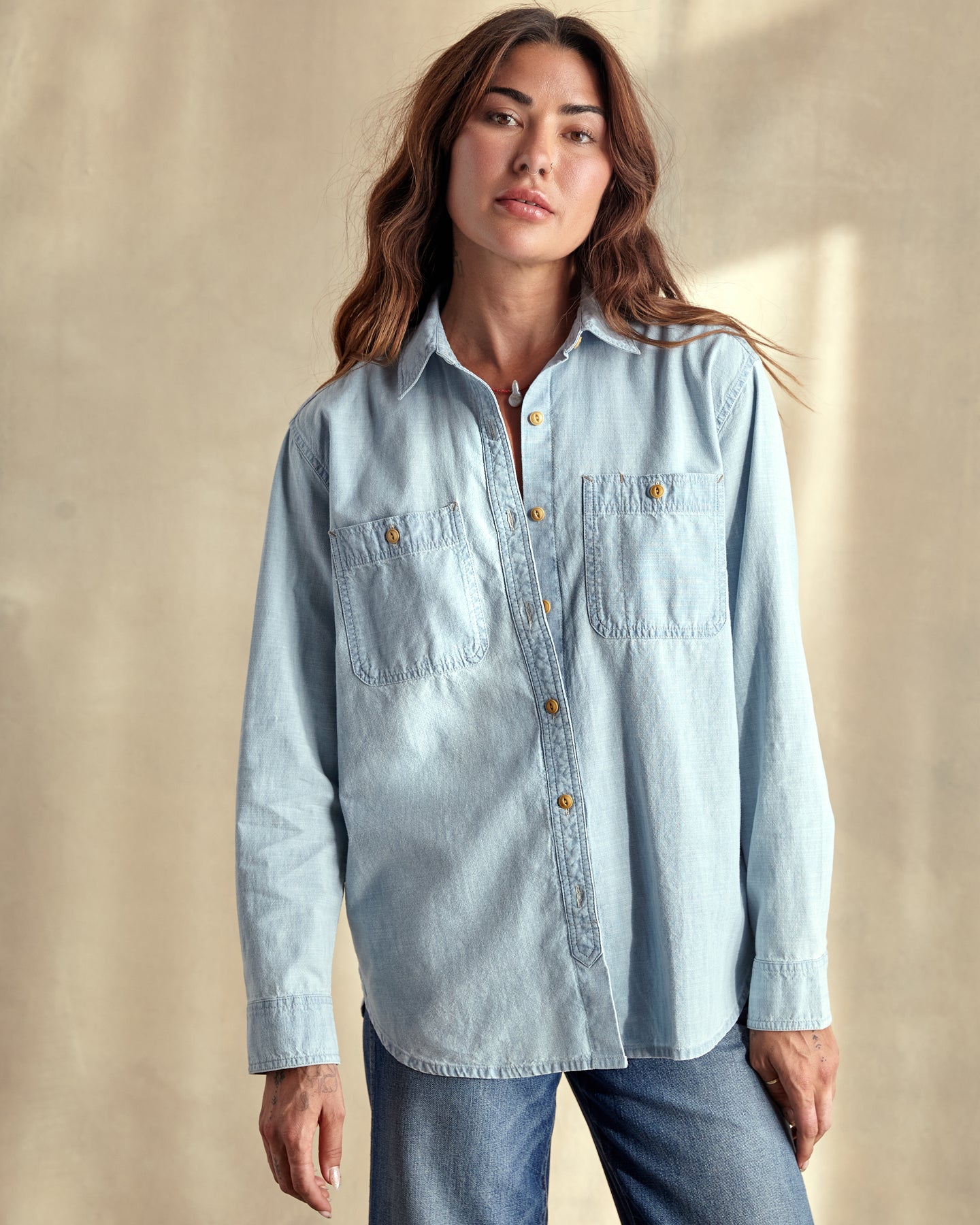 Women's Chambray Utility Shirt