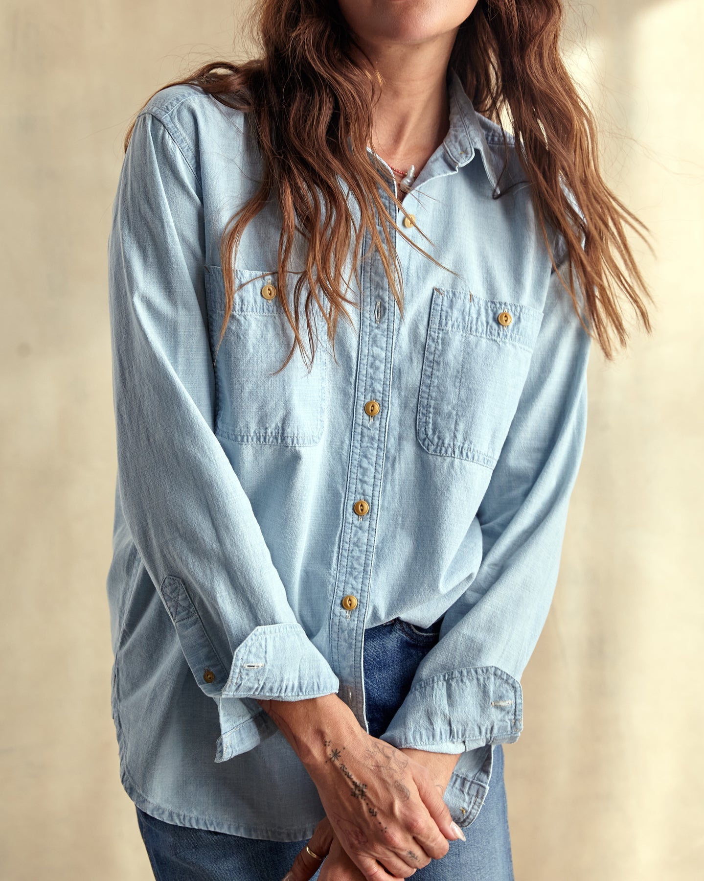 Women's Chambray Utility Shirt