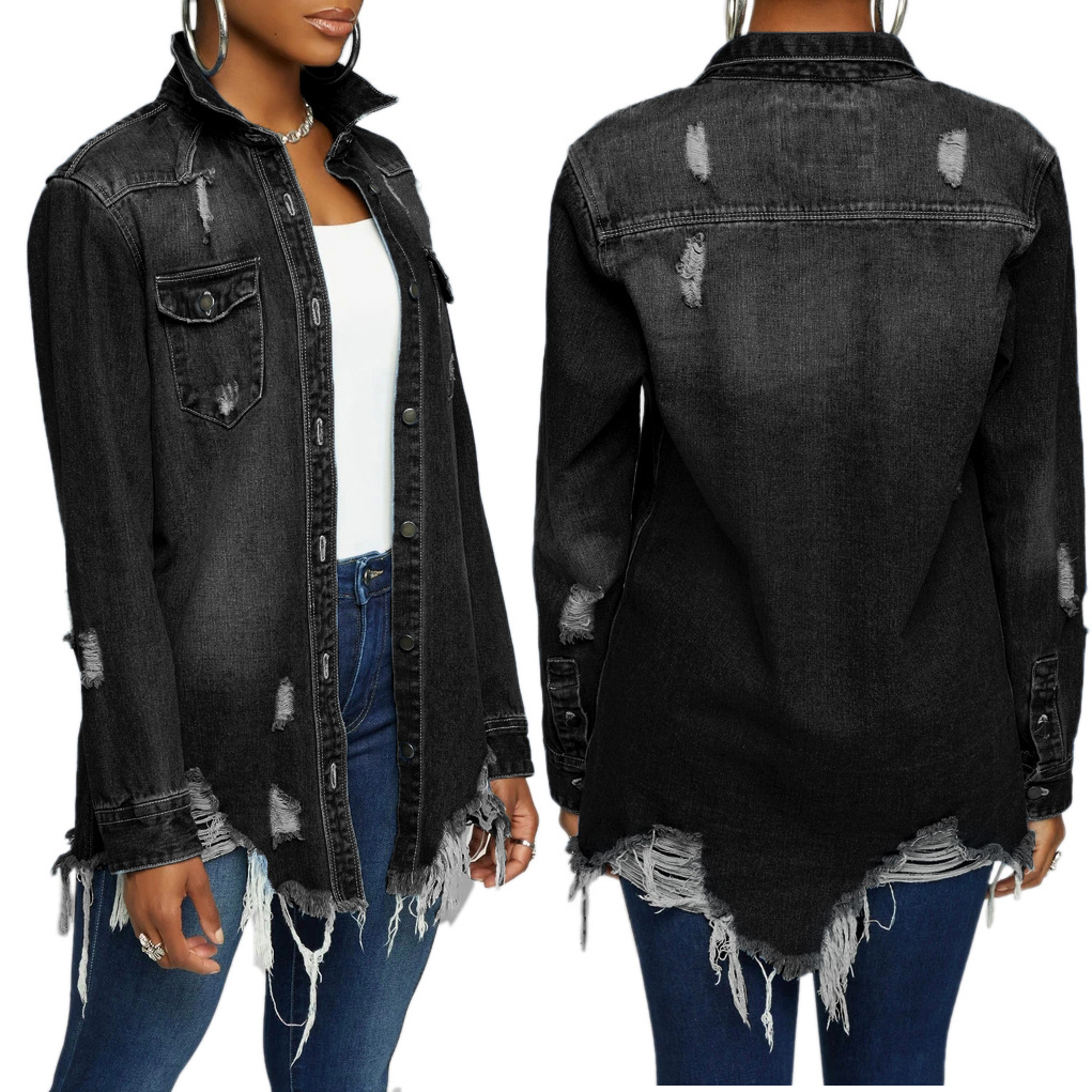 Sexy fashion women's denim jacket