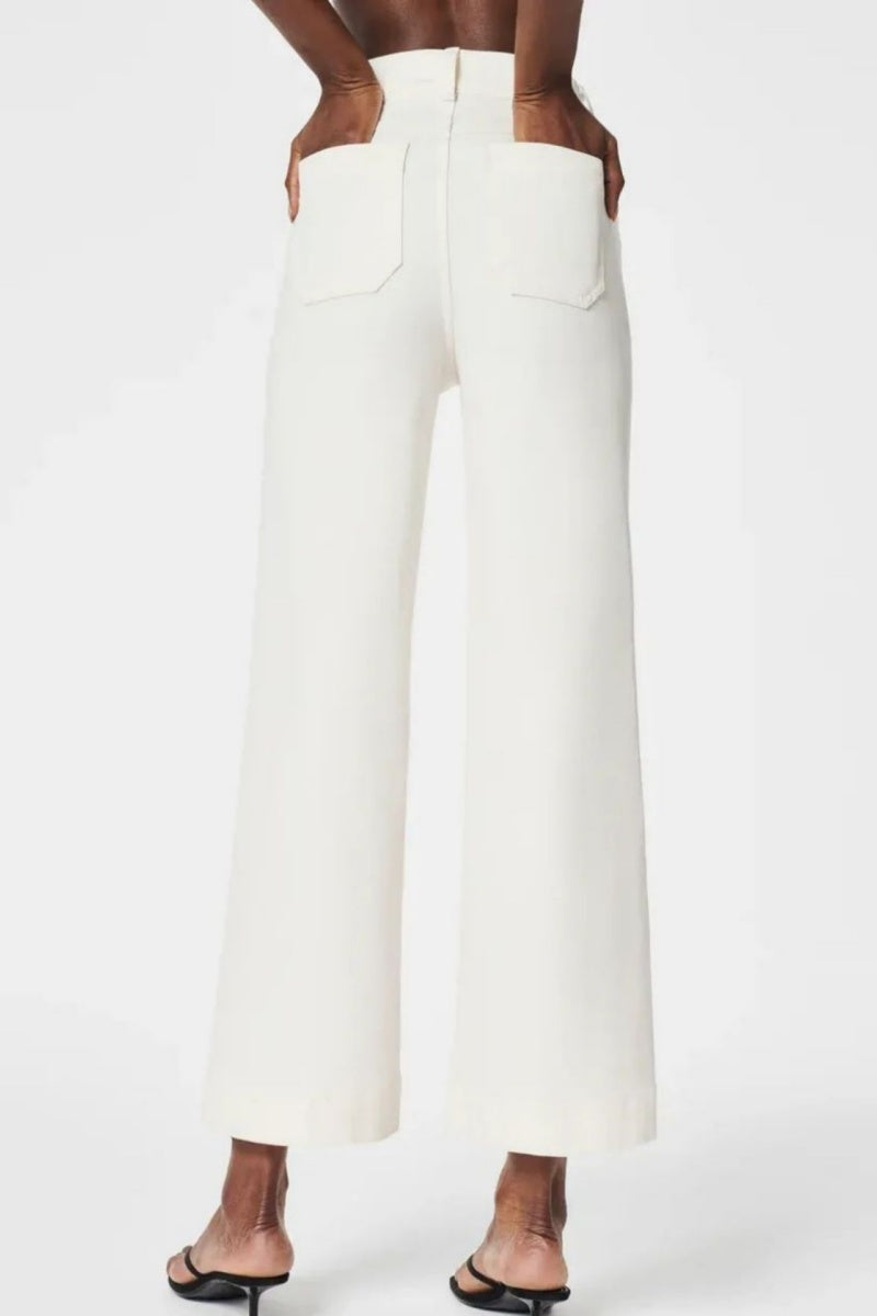Elongating High-Waist Microflare Jeans