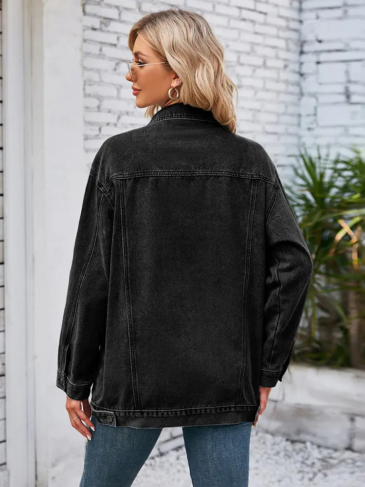 Women's Fall Loose-Fit Denim Jacket