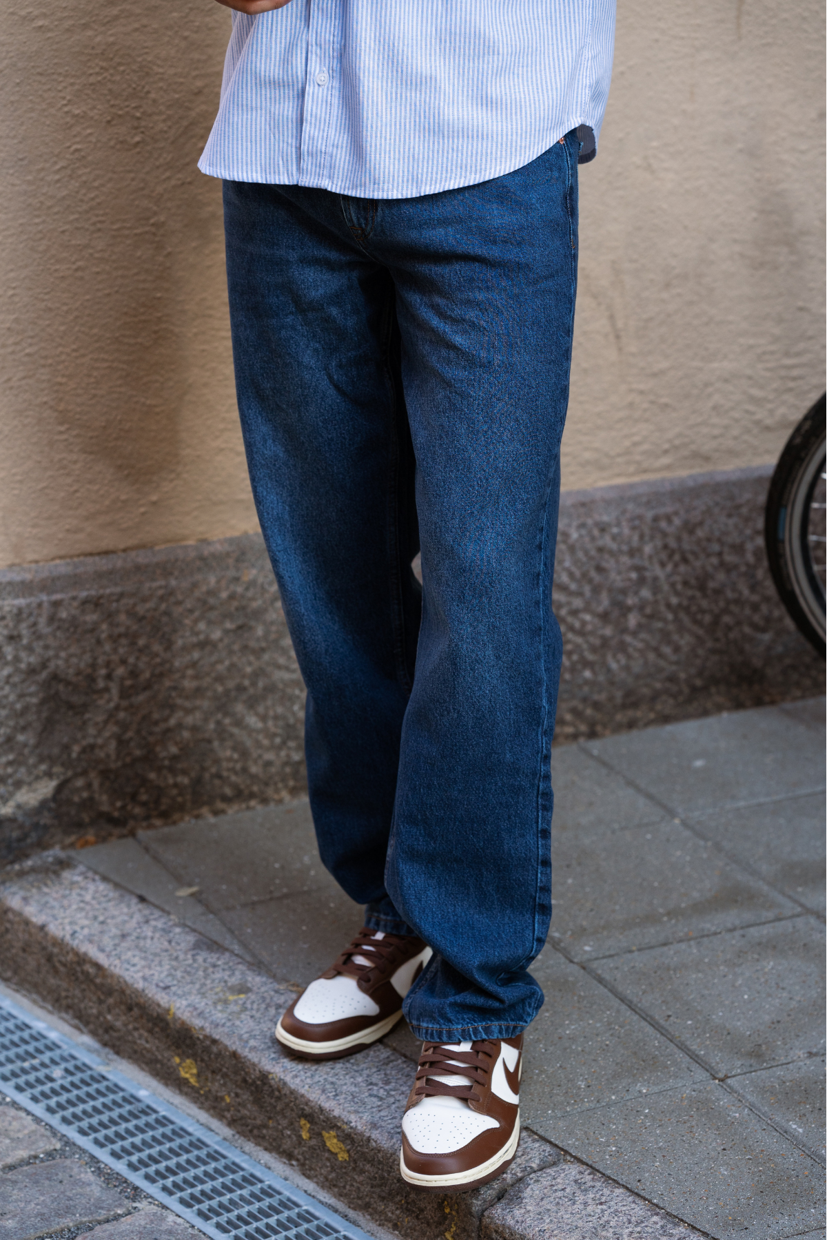 Relaxed Fit Jeans - Dark Blue Denim