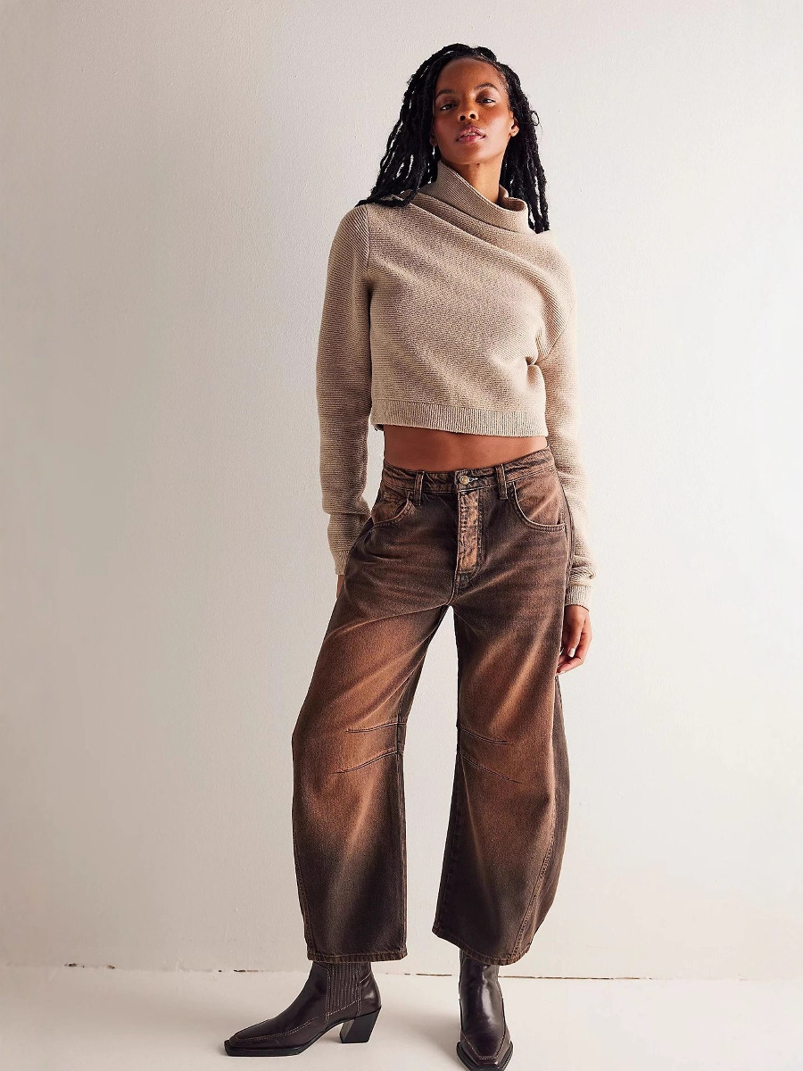 JB Mid Rise Barrel Jeans