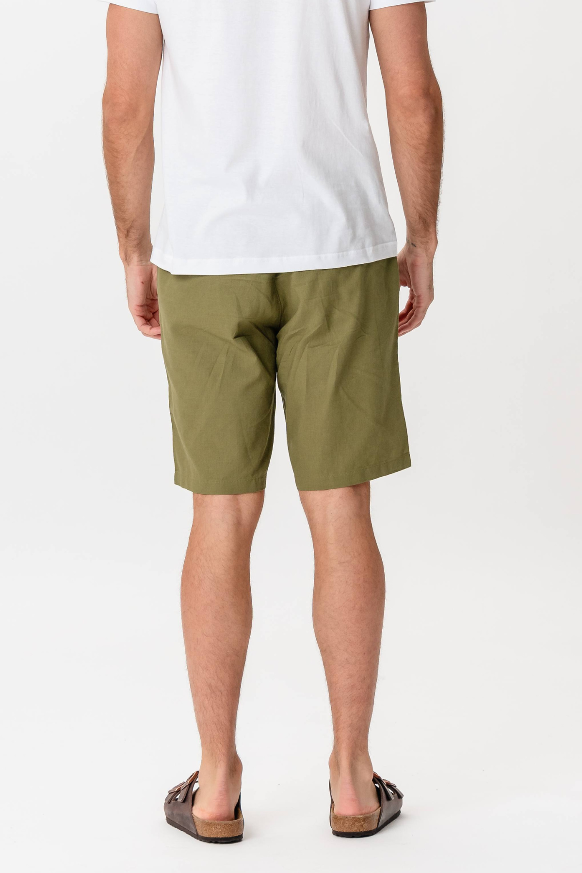 Linen Shorts - Green