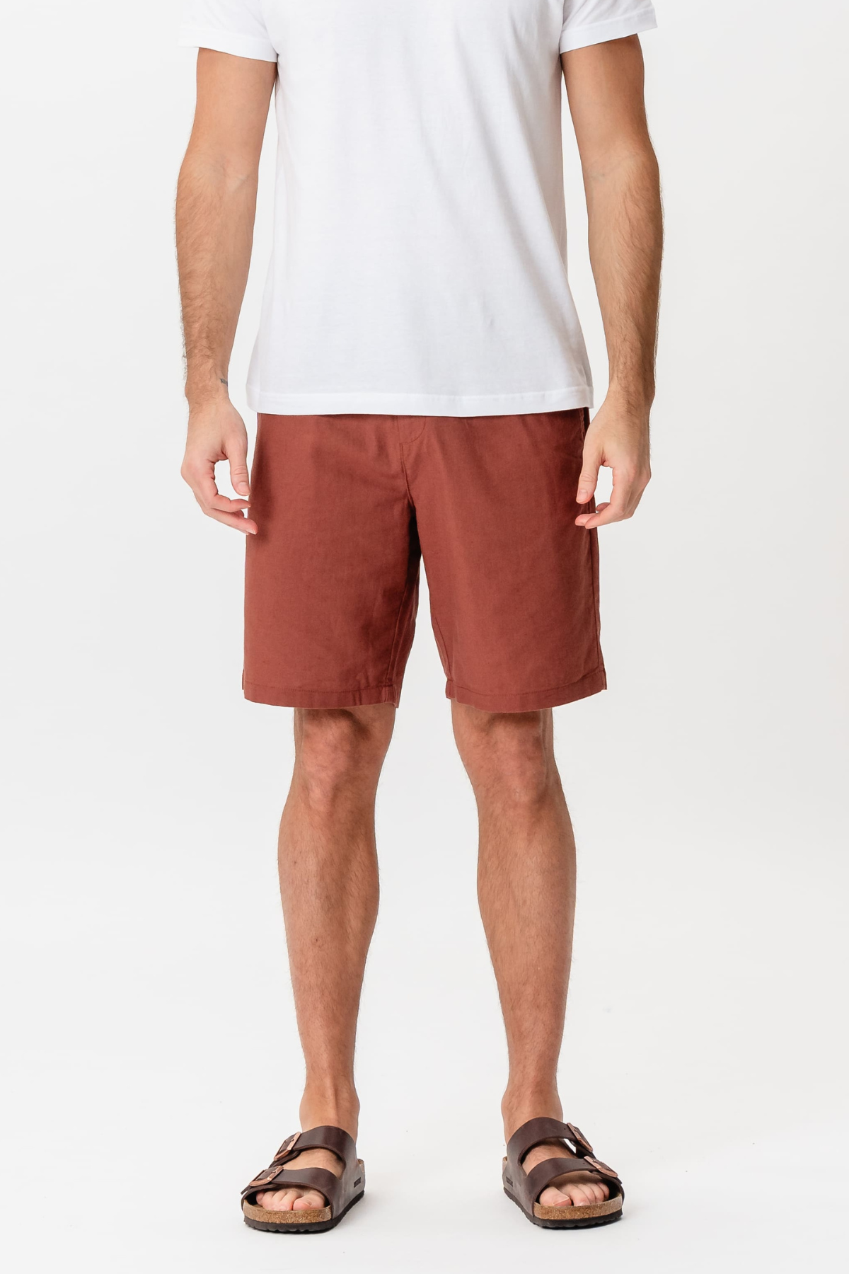 Linen Shorts - Terracotta
