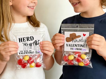 🤠 Western Rodeo Cowboy Valentine’s Cards (4 Unique Designs) – Perfect Classroom Exchange Favors & Valentine’s Day Gifts for Boys & Girls
