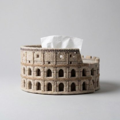 Felt Colosseum Tissue Box