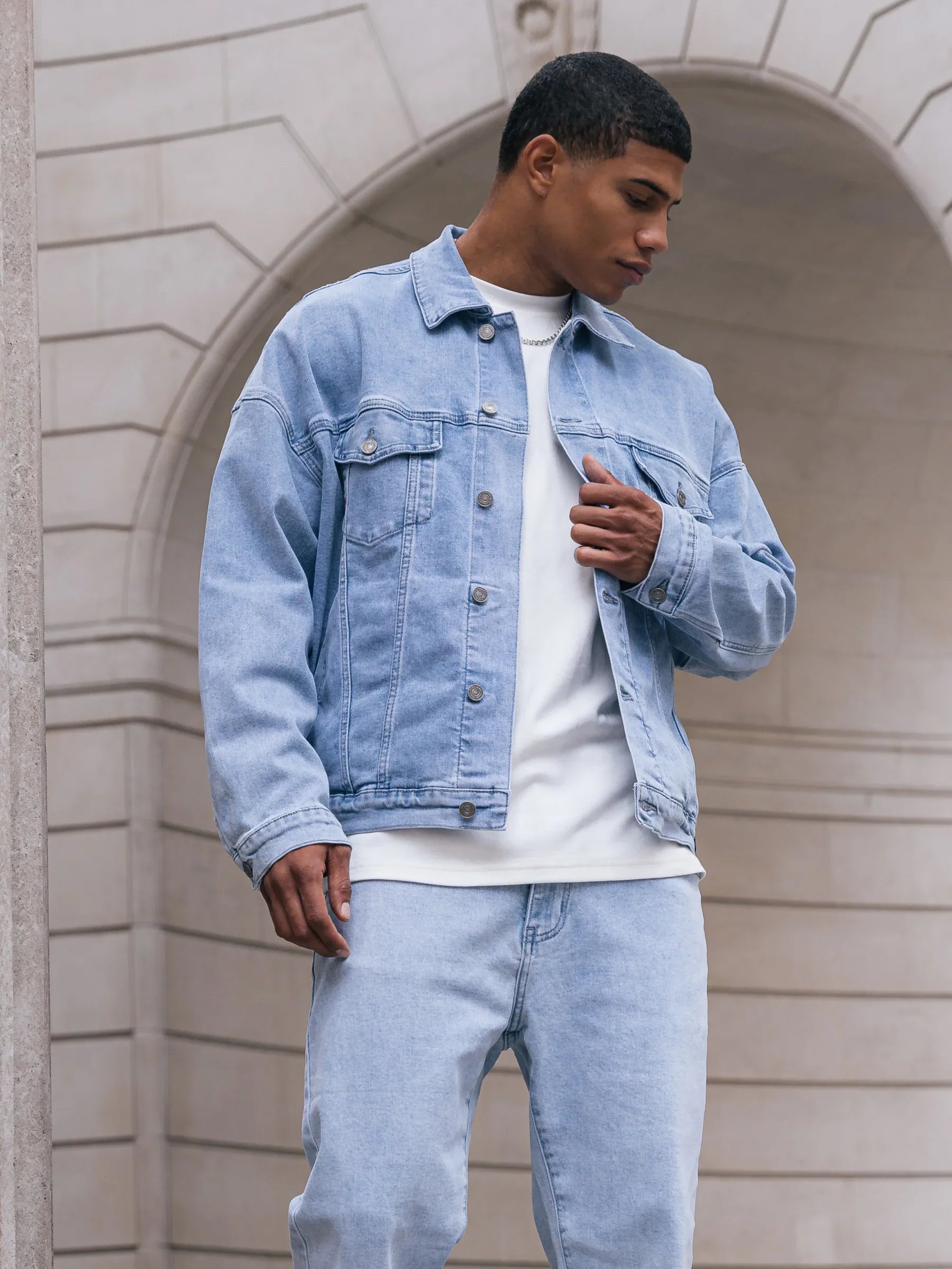 Blacktend Denim Trucker Jacket - Washed Blue