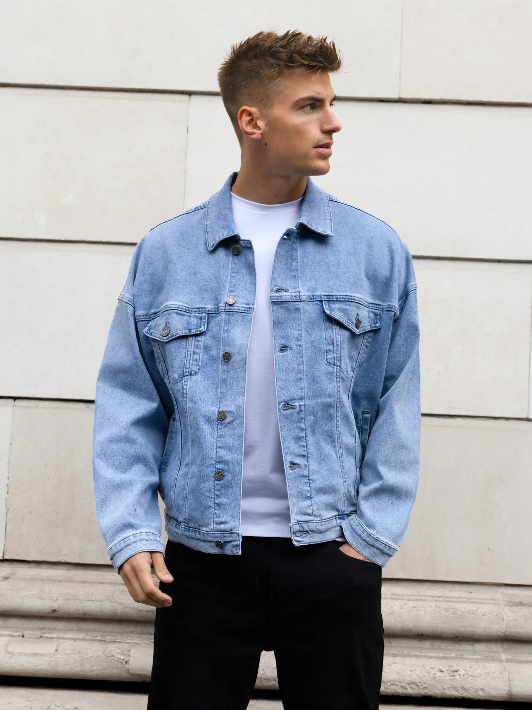 Blacktend Denim Trucker Jacket - Washed Blue