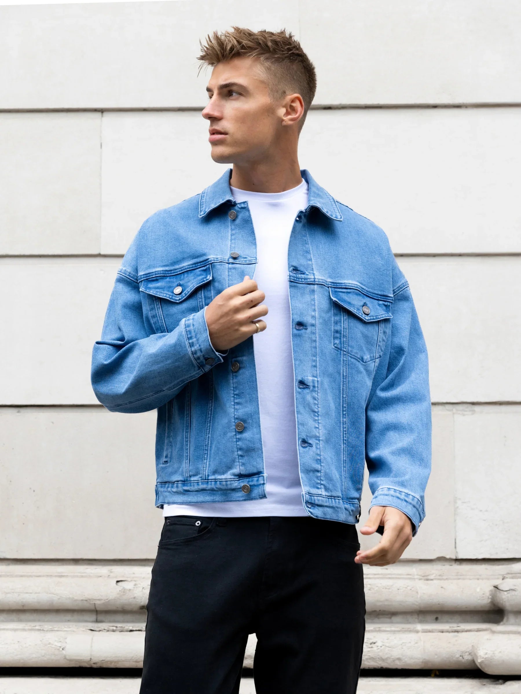 Blakely Denim Trucker Jacket - Blue