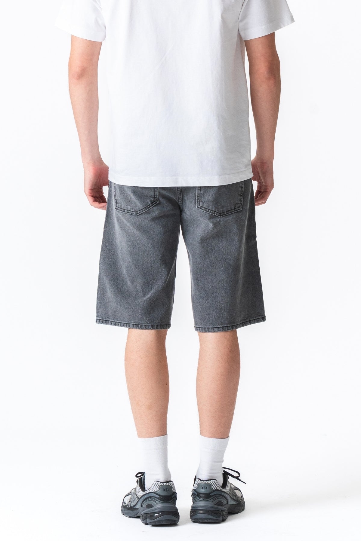 Denim Shorts Loose - Grey