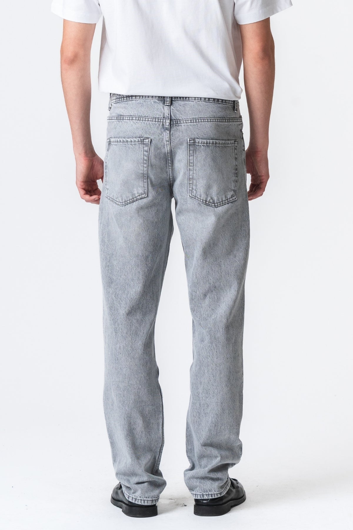 Relaxed Fit Jeans - Grey Denim