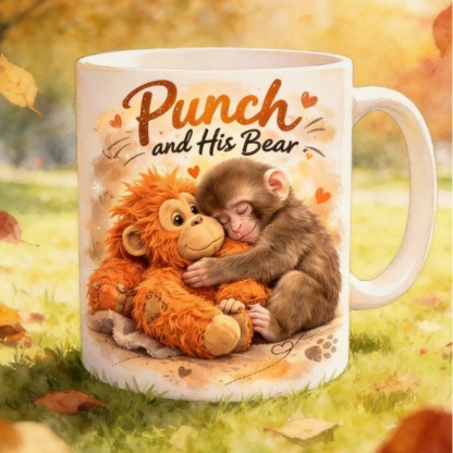 ☕Punch The Monkey Mug