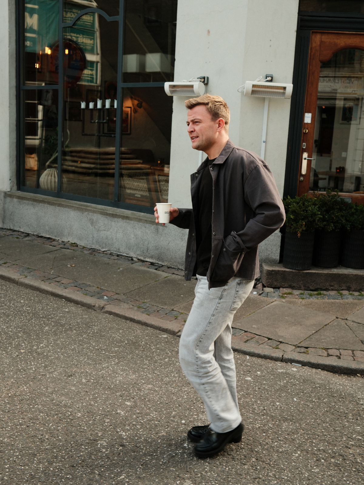 Relaxed Fit Jeans - Grey Denim