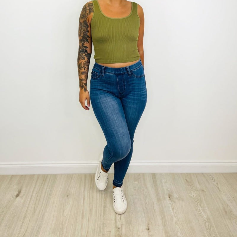 JB Tummy Control Comfy Pull On Jeans