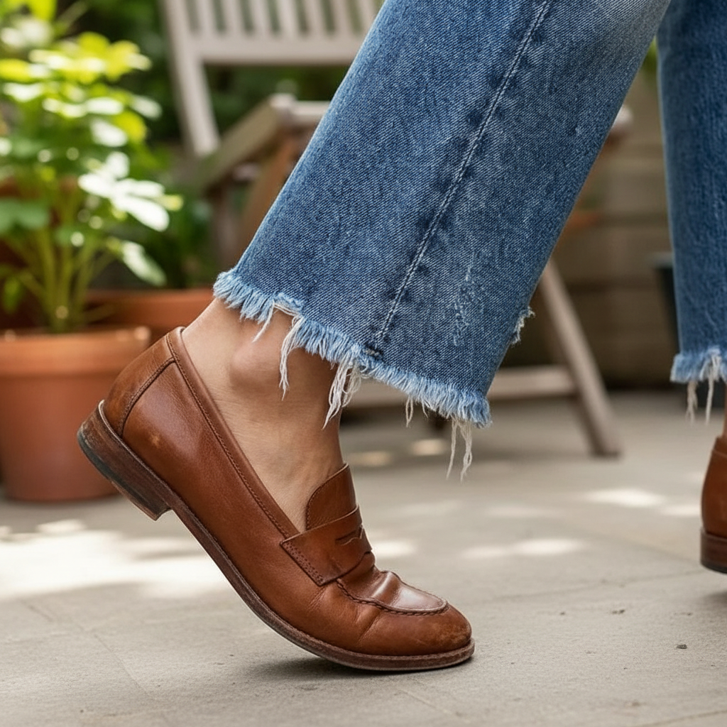 Retro Cropped Straight Fit Jeans For Casual Everyday Wear