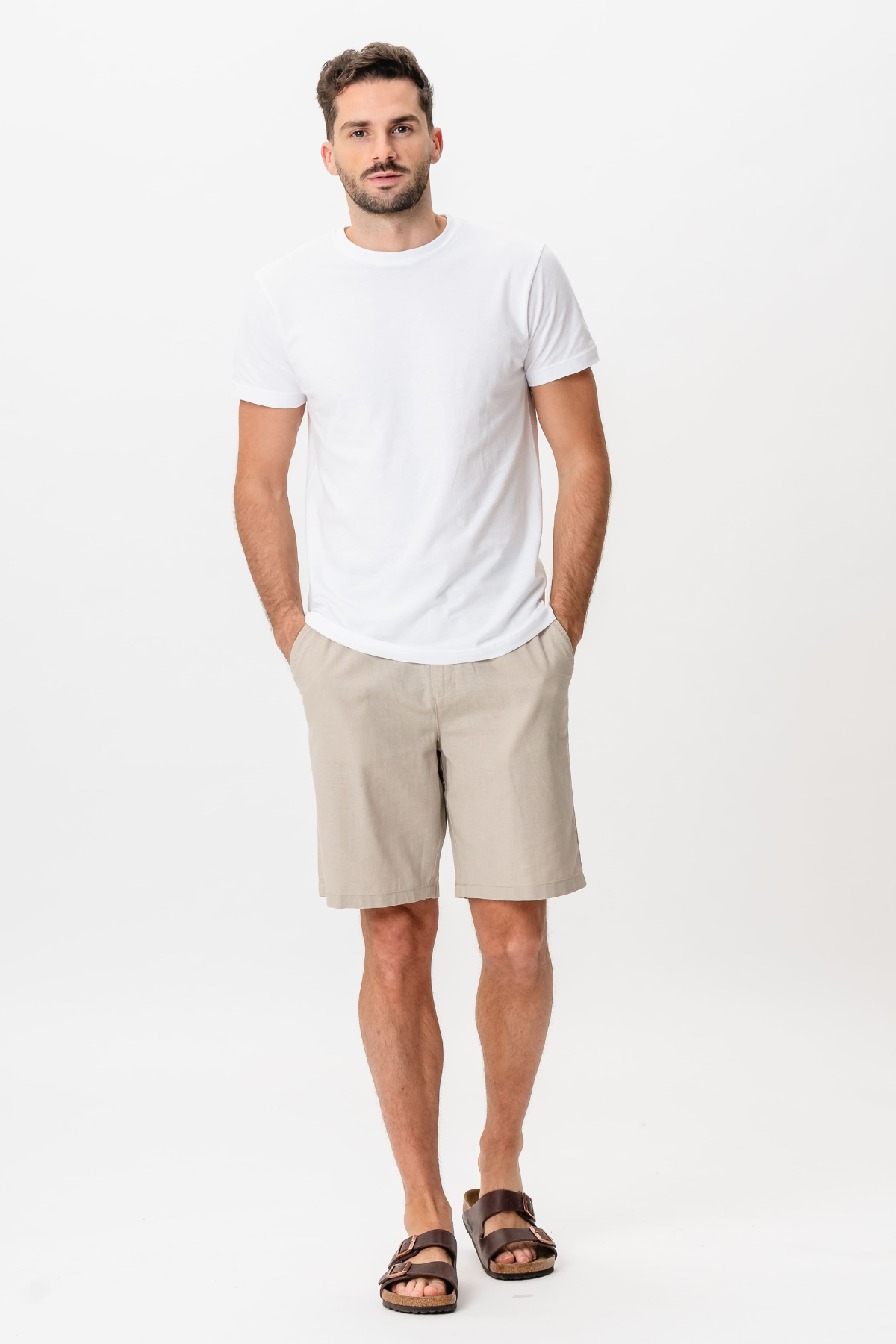 Linen Shorts - Sand