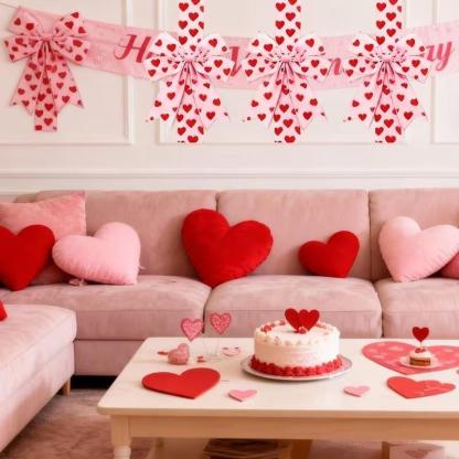 💥2026 Valentine's Day Pink Heart Large Bow Decoration🎁