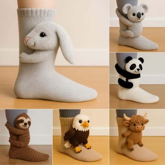 🎁Last Day Sale 49% OFF 🔥Cosy 3D Knit Animal Socks, Cute & Comfy for You or a Lovely Gift 💝