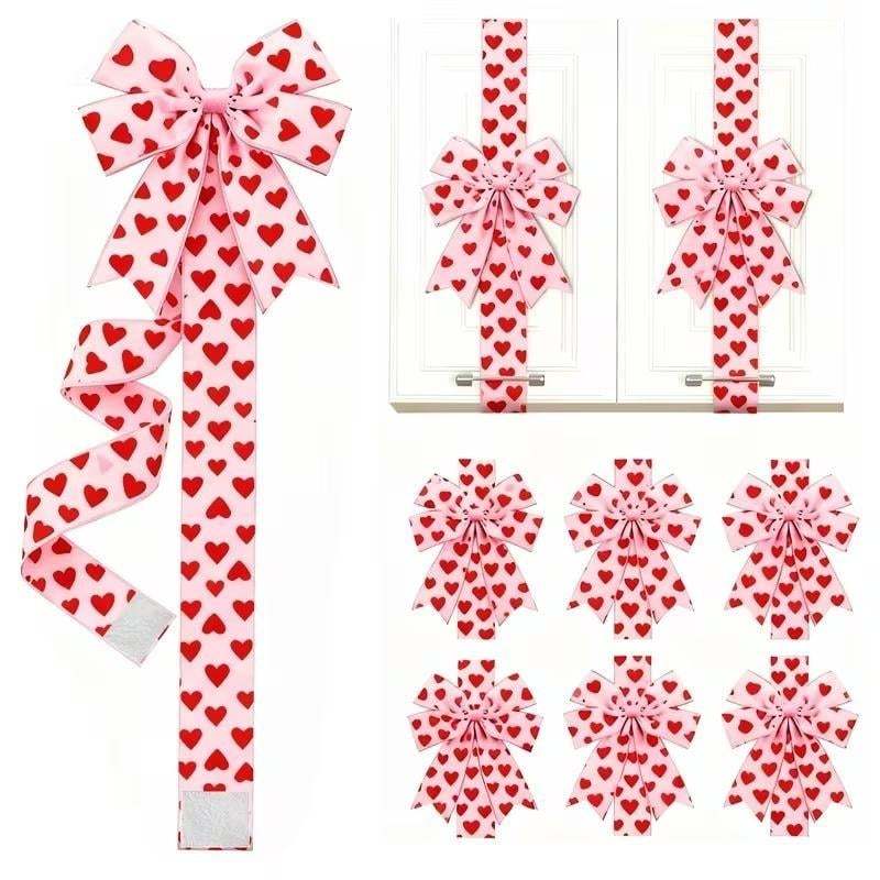 💥2026 Valentine's Day Pink Heart Large Bow Decoration🎁