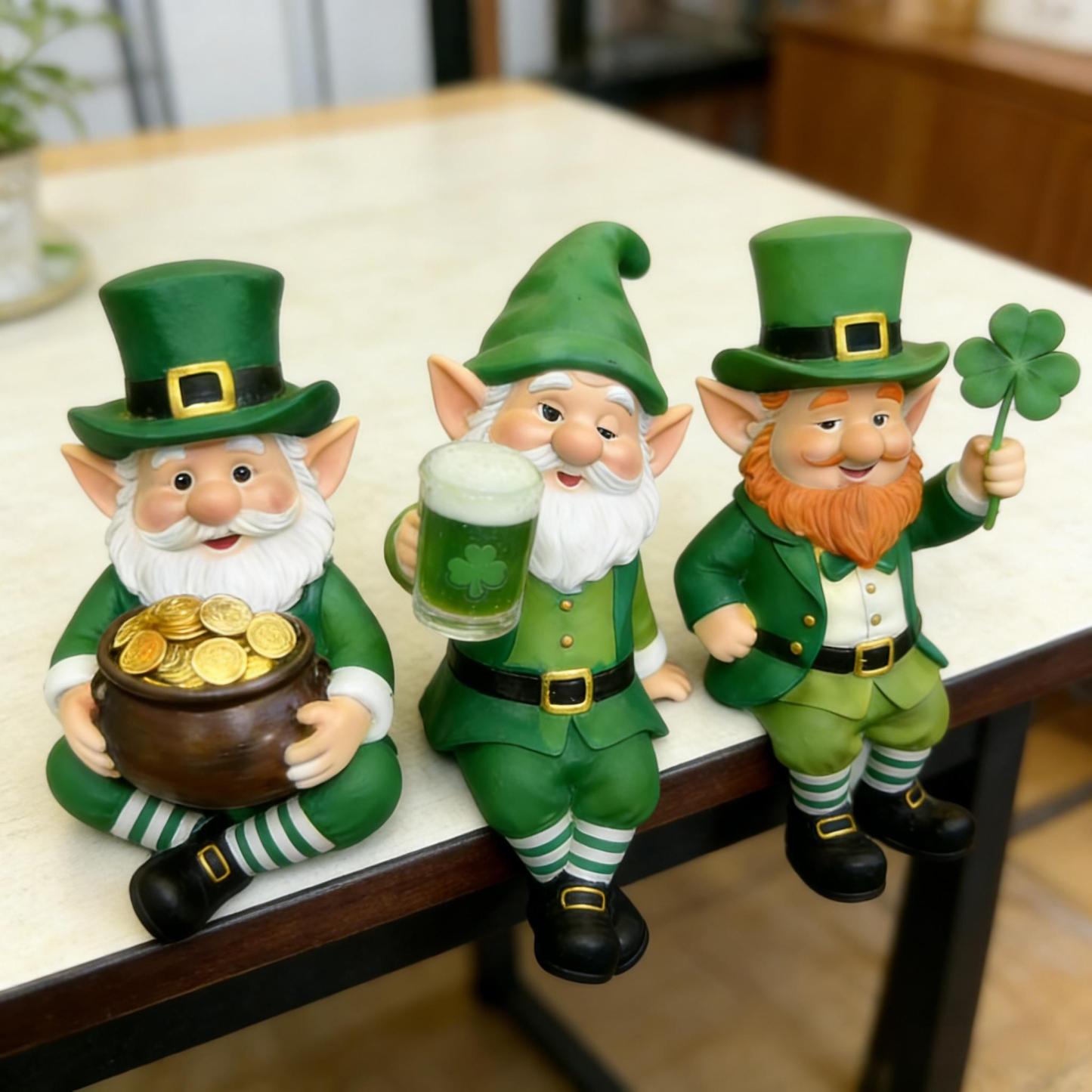 🍀🍺 St. Patrick’s Day Leprechaun Figurines – Bring Irish Luck & Cheer to Your Home