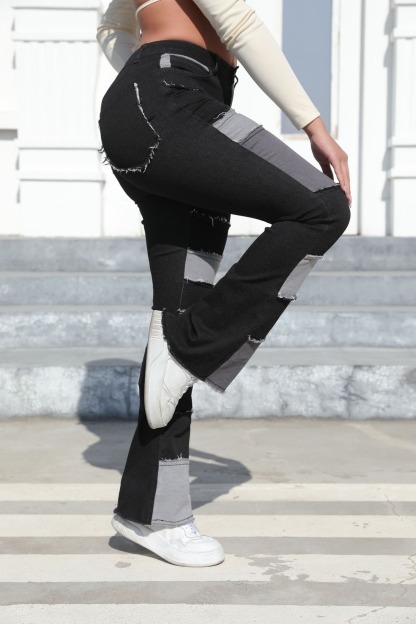 Flared Wide-Leg Jeans — "Hot Girl" Style Denim Trousers