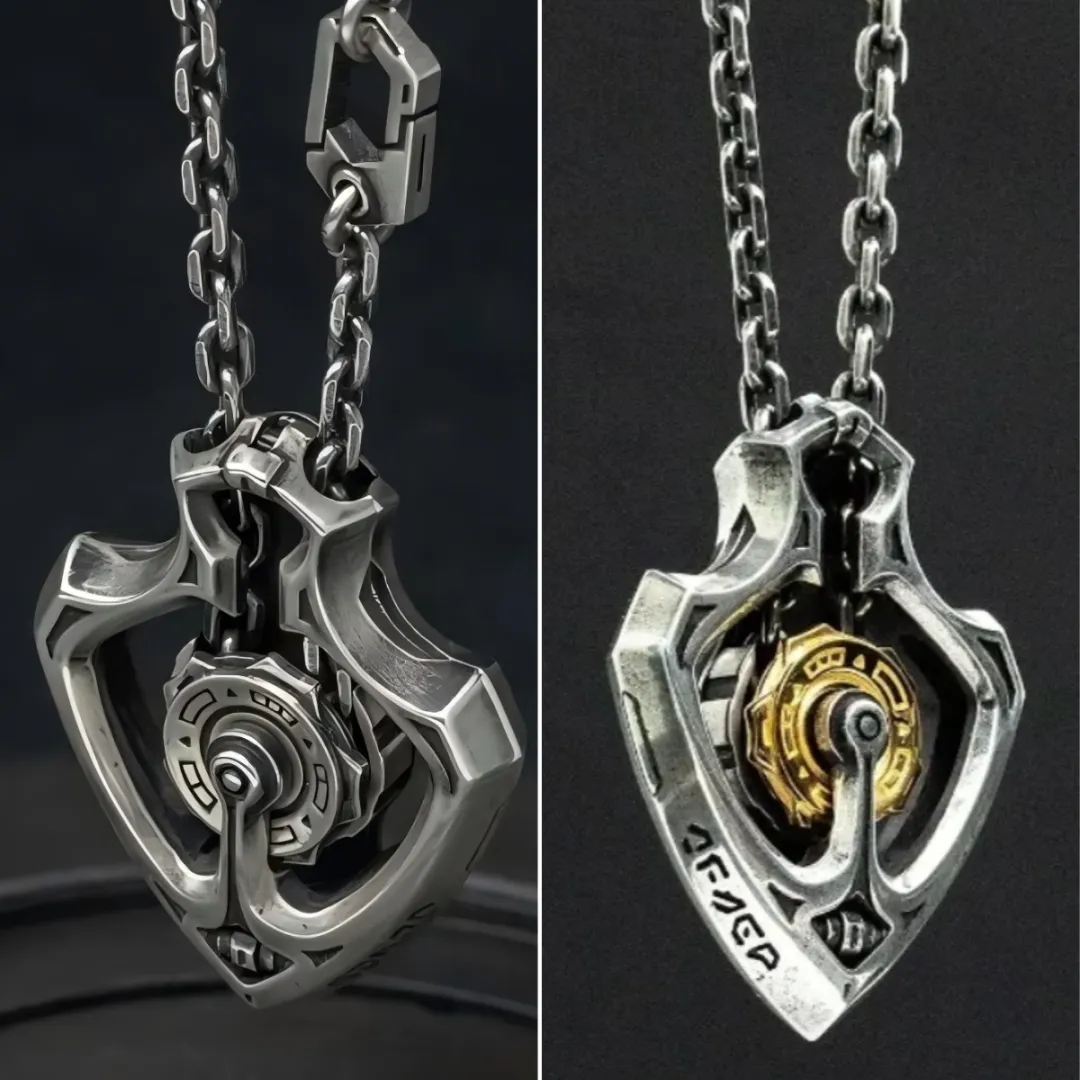 🔥LAST DAY 59% OFF - Handmade Shuttle Mechanical Gear Pendant Necklace