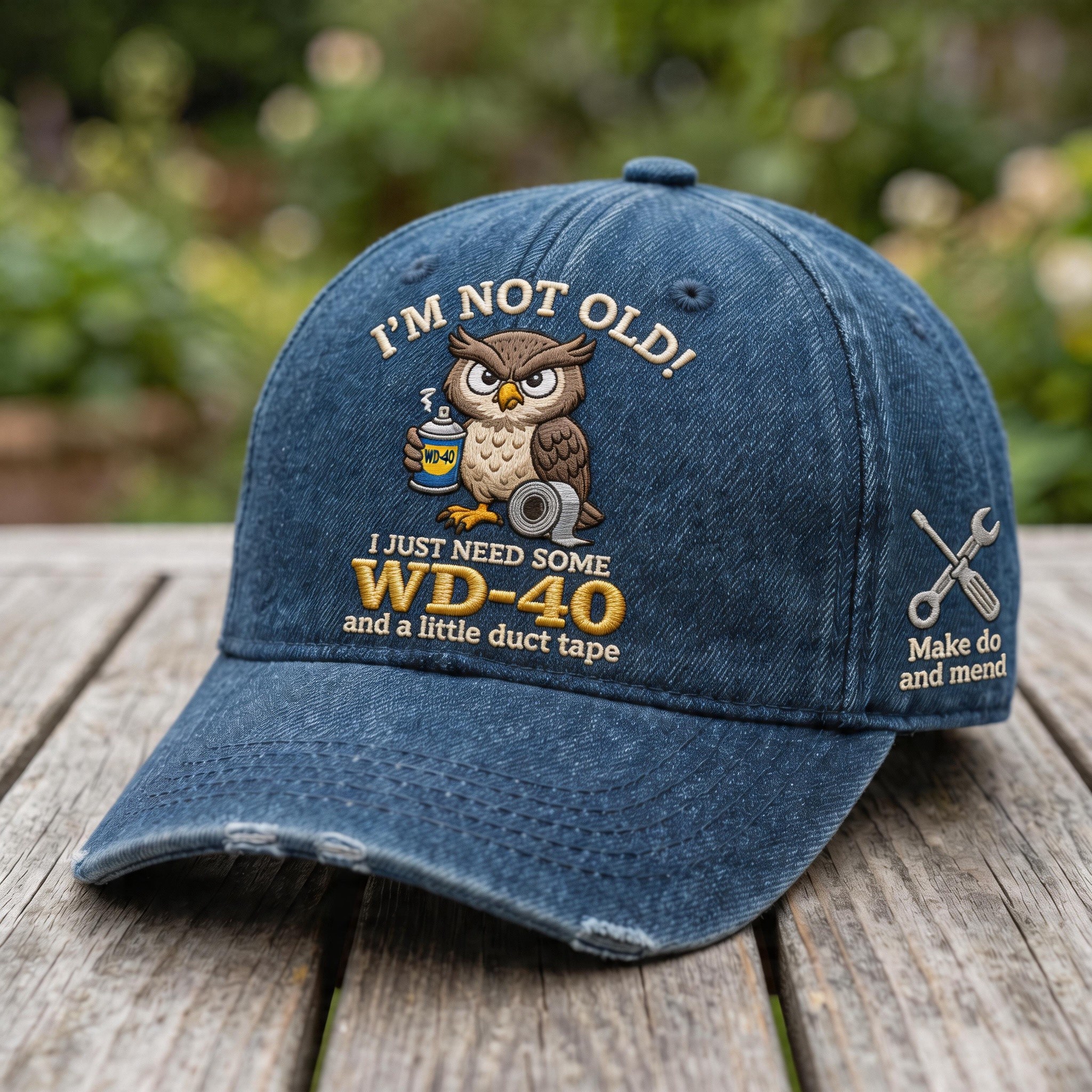 “Not Old Yet” Funny Owl Hat