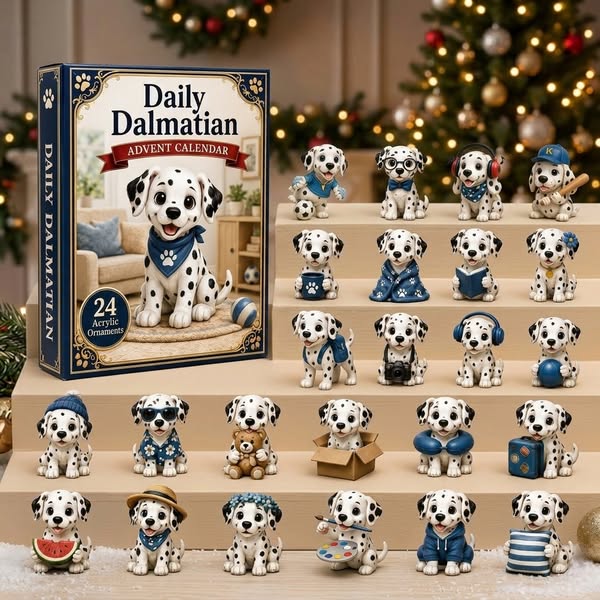 Daily Dalmatian Advent Calendar 2026 - 24-Day Festive Countdown