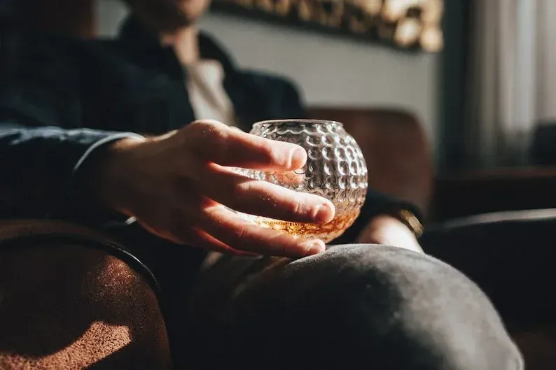 Golf Ball Whiskey Glass