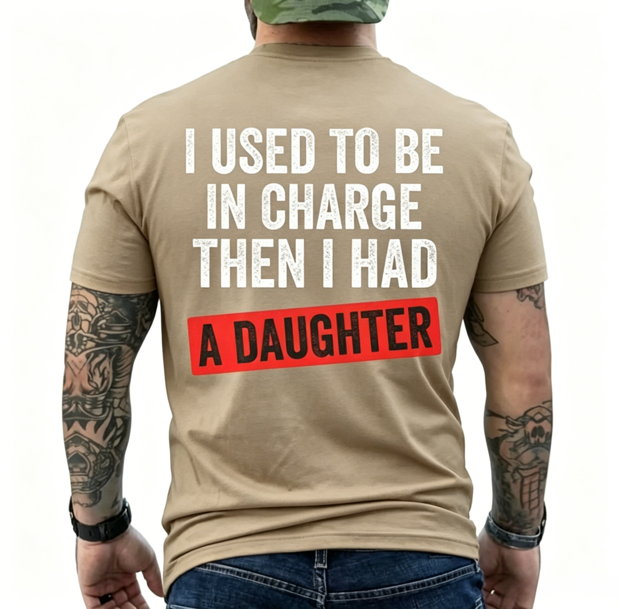 I Used To Be In Charge Then I Had A Daughter Funny Dad T-Shirt