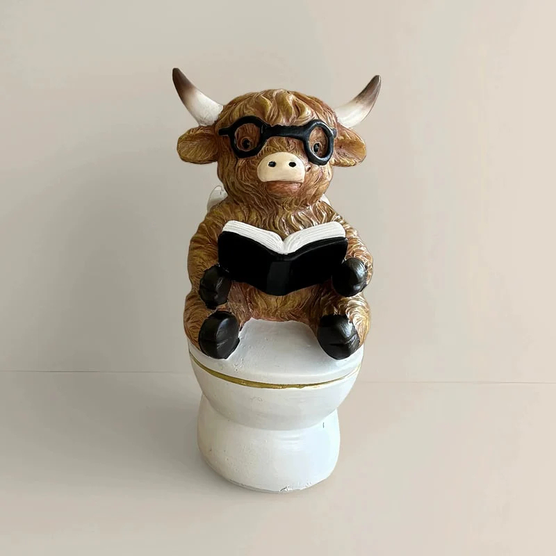 🔥NEW YEAR SPECIAL PRICE 49% OFF- Highland Cow Bathroom Ornaments
