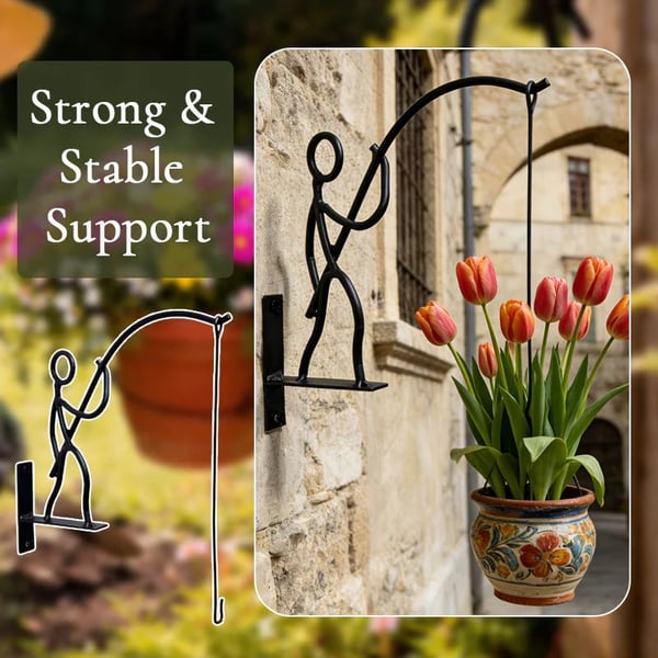 🏆Limited Time Sale 49% OFF 🎣Fishing Man Hanging Plant Hook