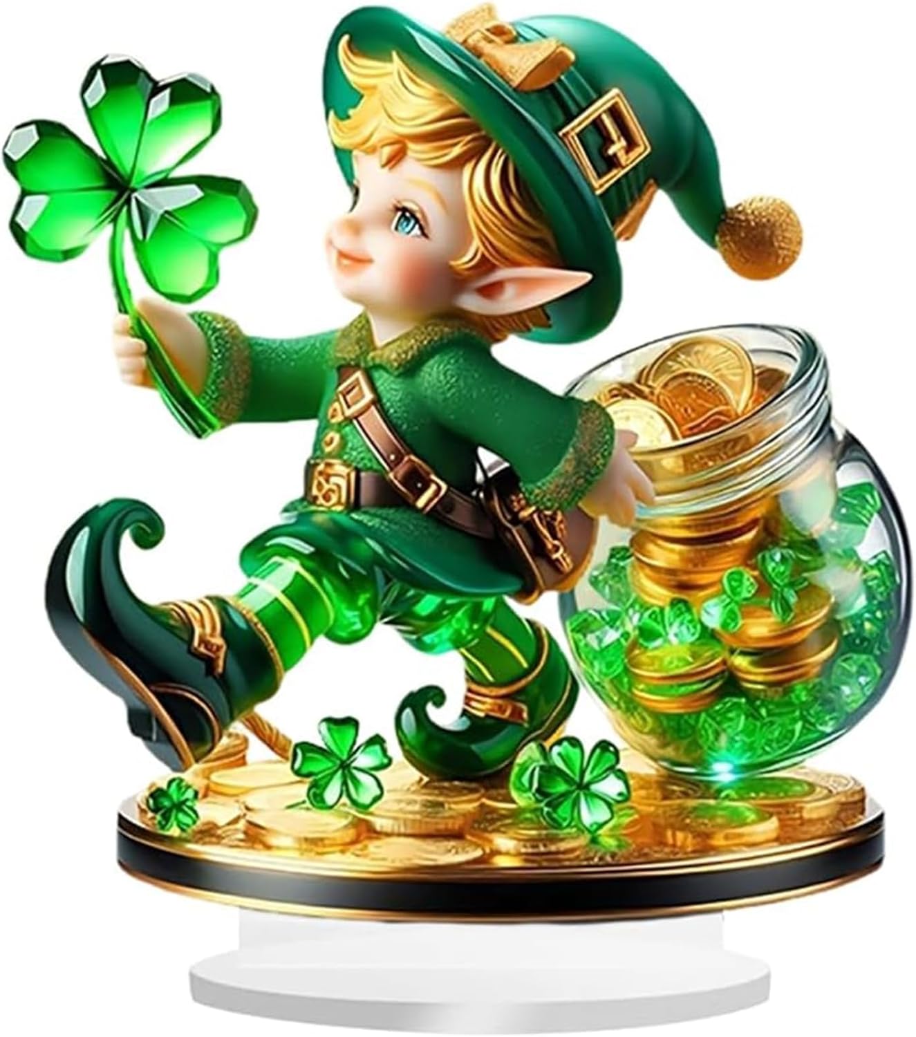 St. Patrick's Day Leprechaun Figurines - Enchanting Home Decor & Lucky Gift 🍀✨