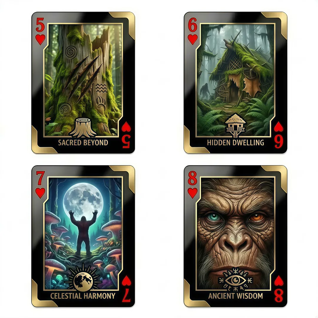 Bigfoot Playing Cards
