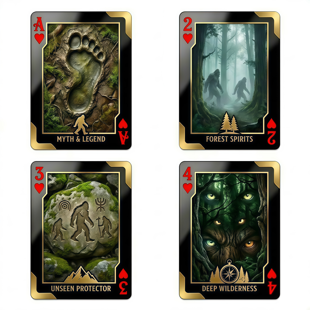 Bigfoot Playing Cards