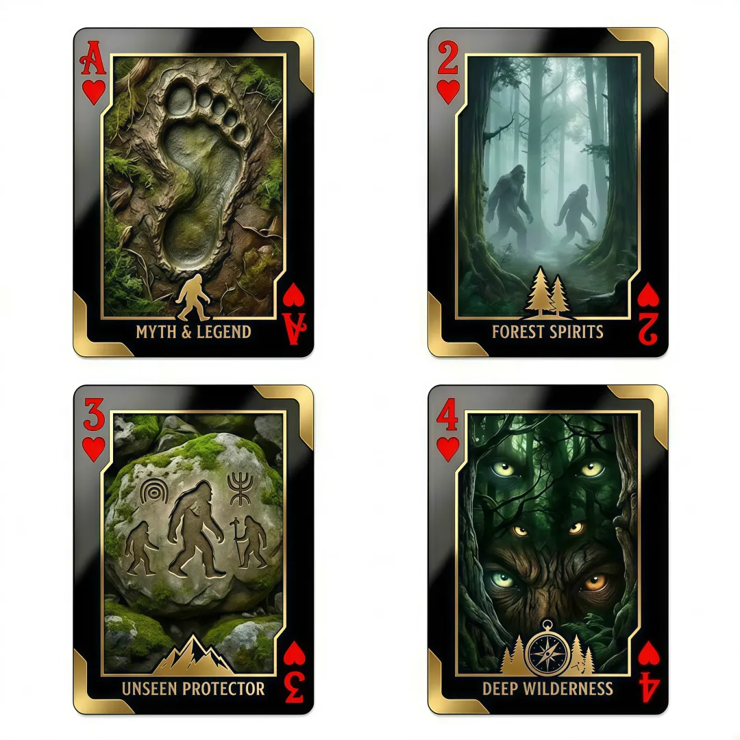 Bigfoot Playing Cards