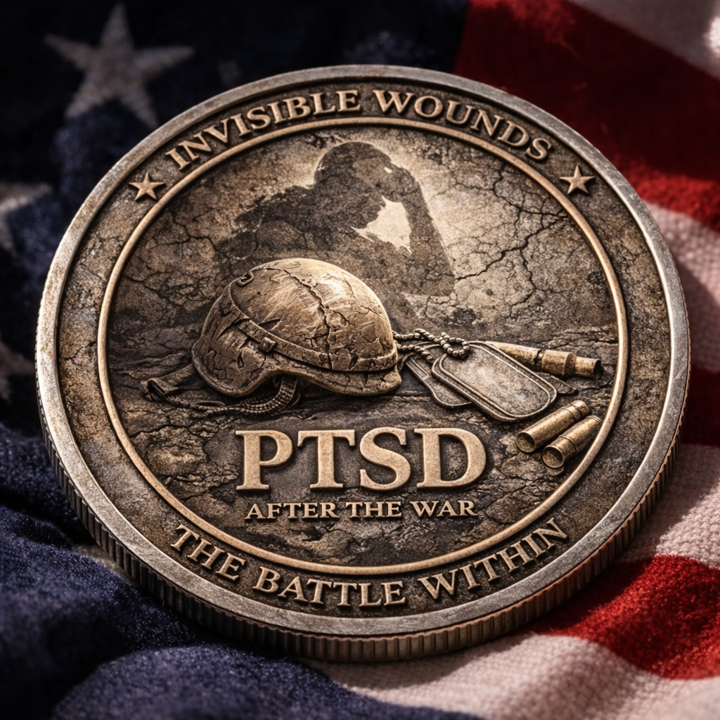 Flash Sale 60% OFF - Invisible Wounds �C PTSD After the War Commemorative Coin