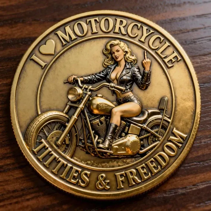 “Old Bastards Motorcycles Club – I ♥ Motorcycle,TITTIES & FREEDOM!”
